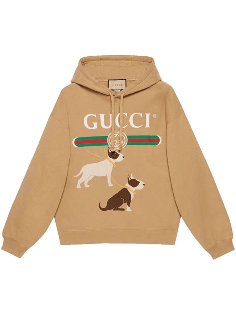 cotton sweatshirt with metal gucci print|GUCCI Logo.